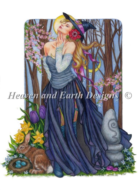Spring Solstice Witch - Click Image to Close